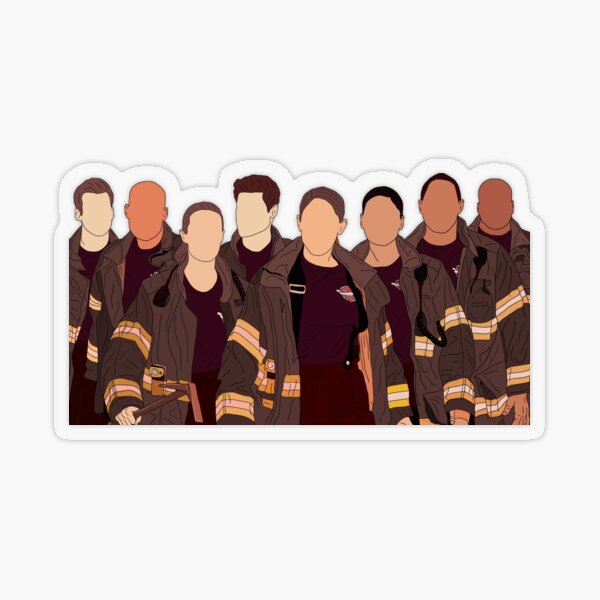 Station 19 besetzt Transparenter Sticker
