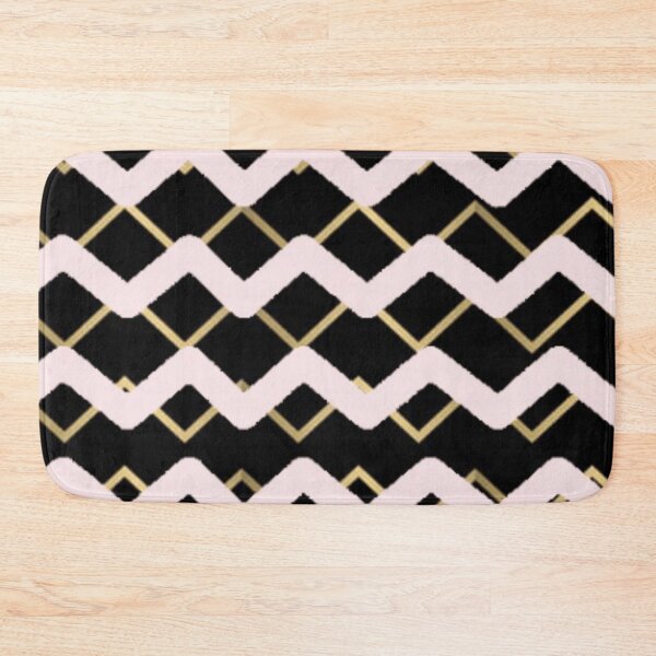 Item preview, Black pink golden chevron designed and sold by Rritu.