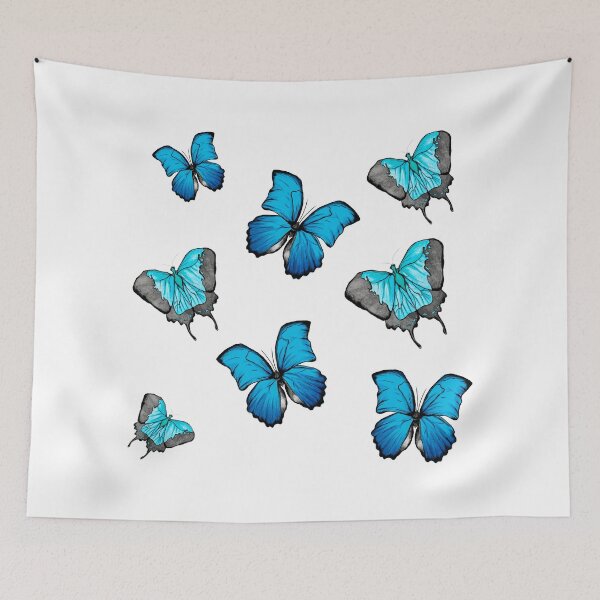 Item preview, Blue Butterflies Texture designed and sold by Creative Rafa.
