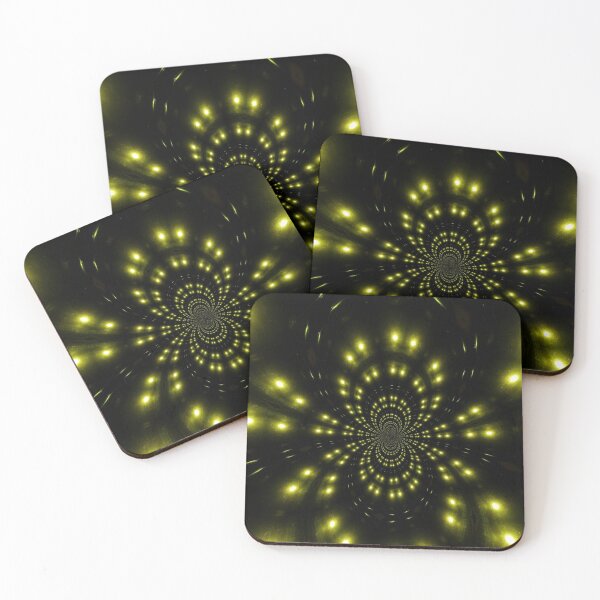 Item preview, green lights circles shaped tunnel designed and sold by wiwiart.