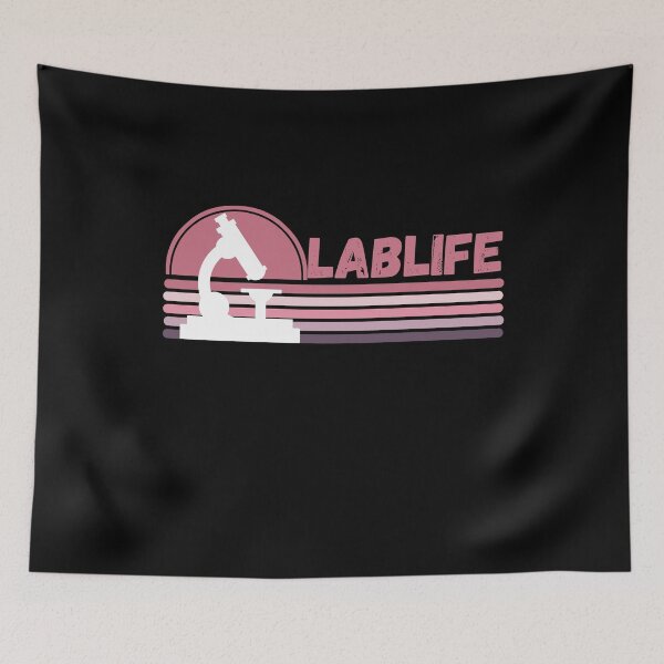 Item preview, PINK HORIZONTAL STRIPES HALF CIRCLE SUNSET LABLIFE  Microbiology designed and sold by Hippiesole.