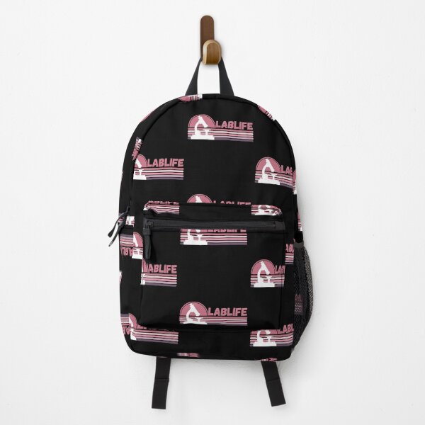 Item preview, PINK HORIZONTAL STRIPES HALF CIRCLE SUNSET LABLIFE Microbiology designed and sold by Hippiesole.