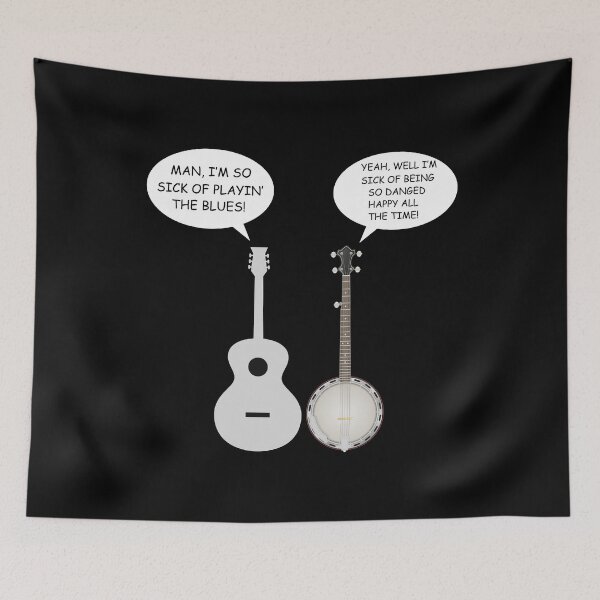 Item preview, Banjo Guitar Bluegrass Music Traditional Musician Funny Saying Gift designed and sold by TastefulTees.