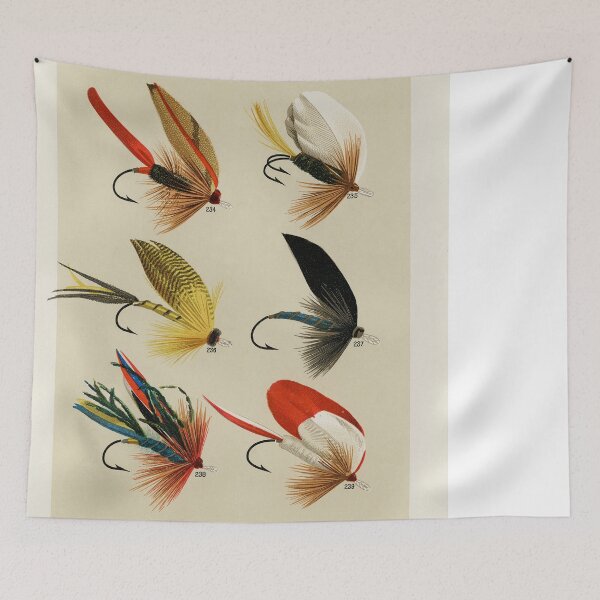 Item preview, Illustration of Colorful Bass Flies designed and sold by SFTStudio.