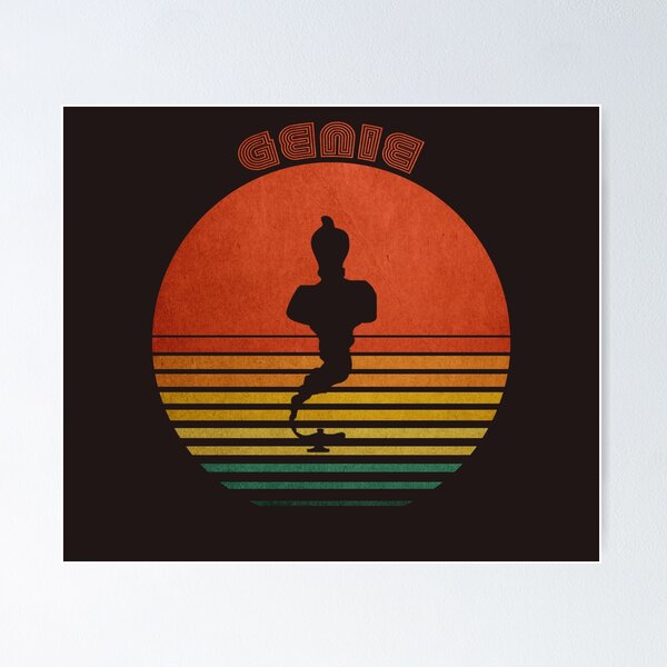 Item preview, GENIE Retro Vintage Sun Mythical Creature designed and sold by comcamworld.