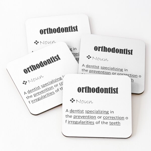 Item preview, ORTHODONTIST DEFINITION FUNNY  DENTIST,HYGIENIST,TOOTH DOCTOR,TOOTH FAIRY,DENTAL SCHOOL,FILLING,GIFT,ORTHODONTICS designed and sold by Dahani-mo.