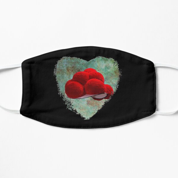 Bollenhut mit Herz Flache Maske