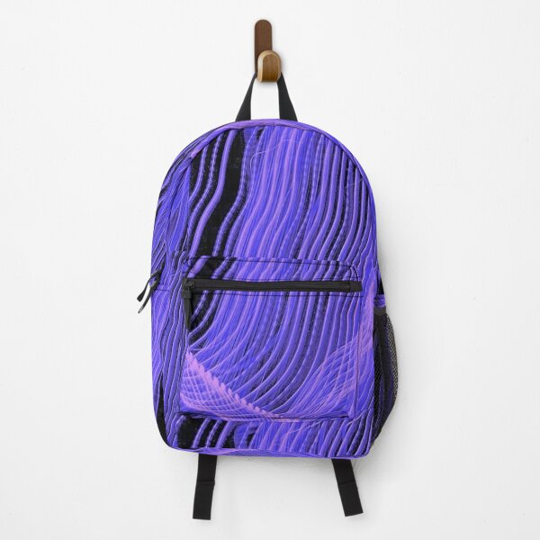 Item preview, Purple violet neon light wavy lines designed and sold by glowvim.