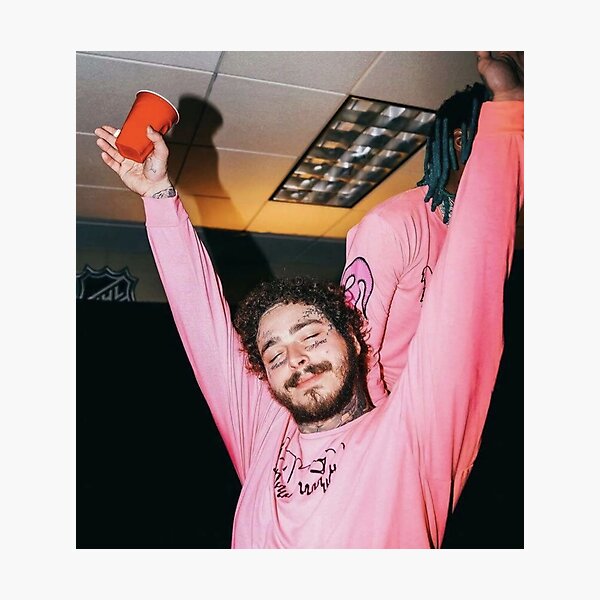 post pink hand cup Photographic Print