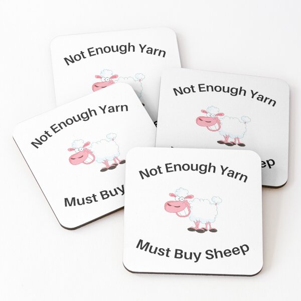 Item preview, Not Enough Yarn, Must Buy Sheep designed and sold by Knitterty.