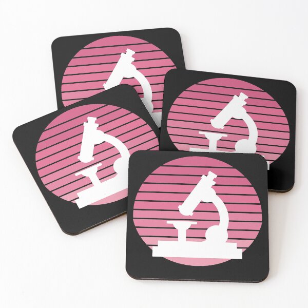 Item preview, PINK COLORS RETRO SUNSET MICROSCOPE SCIENCE designed and sold by Hippiesole.