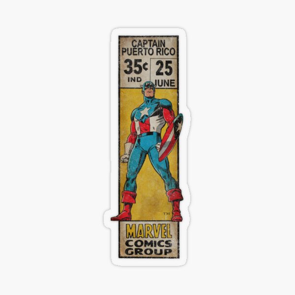 Item preview, Retro Corner Box - Captain Puerto Rico designed and sold by 13thFloorDesign.