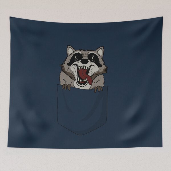 Item preview, Raccoon in pocket designed and sold by ValentinaHramov.