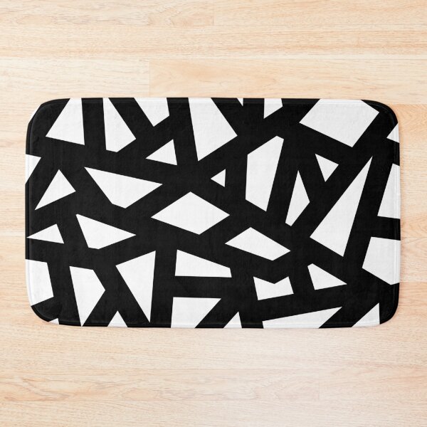 Item preview, Black Thick Mosaic Lines On White designed and sold by rewstudio.