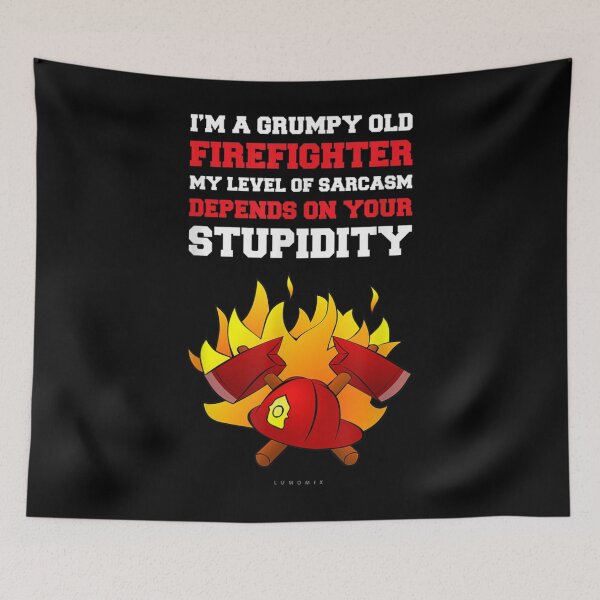 Item preview, Im A Grumpy Old Firefighter designed and sold by TheBloom98.