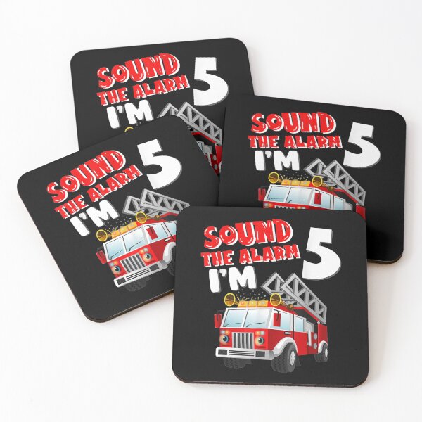 Item preview, Kids Fire Truck 5 Years Old Firefighter 5th Birthday Boy  designed and sold by TheBloom98.