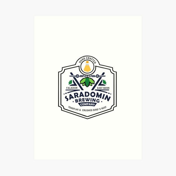 Saradomin Brewing Company OSRS Art Print