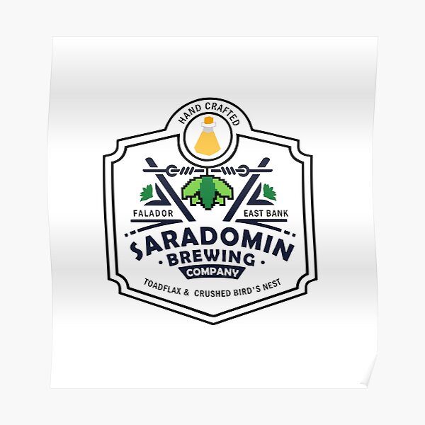 Saradomin Brewing Company OSRS Poster
