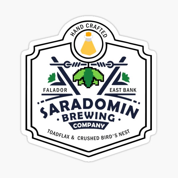 Saradomin Brewing Company OSRS Sticker