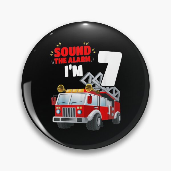 Item preview, Kids Fire Truck 7th Birthday 7 Years Old FireFighter  designed and sold by TheBloom98.
