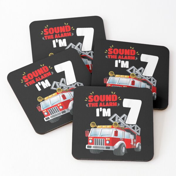 Item preview, Kids Fire Truck 7th Birthday 7 Years Old FireFighter  designed and sold by TheBloom98.