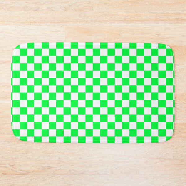 Item preview, Lime Green and White Checkerboard Pattern designed and sold by WildeandCo.
