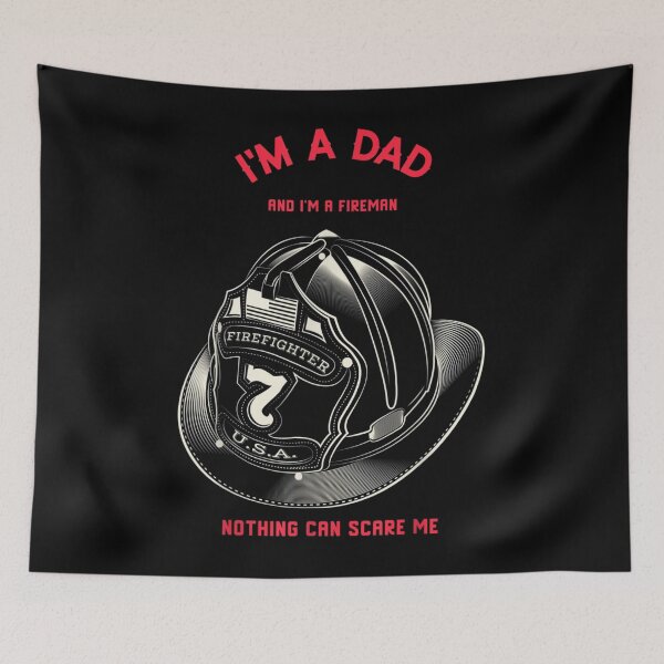 Item preview, Mens Funny Dad Papa Father Fireman Firefighter designed and sold by TheBloom98.