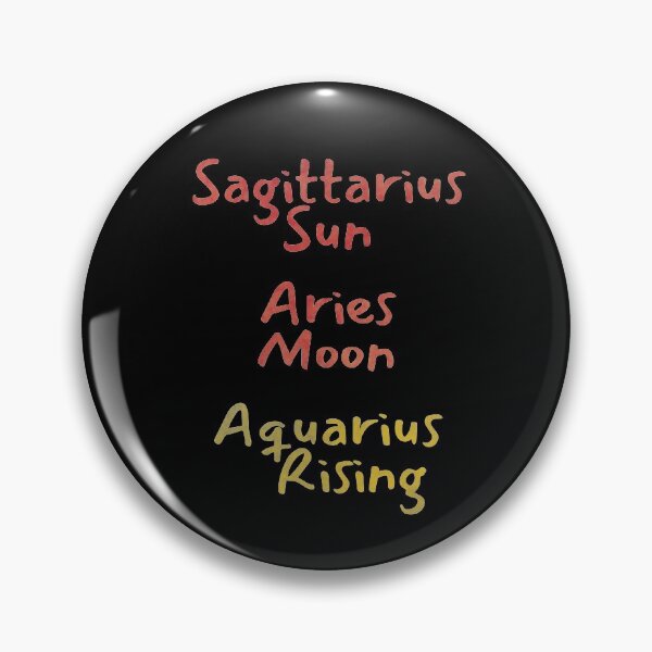 Item preview, Sagittarius Sun Aries Moon Aquarius Rising Text designed and sold by leomooncreates.