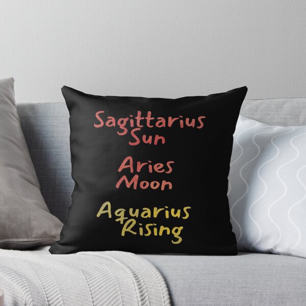 Item preview, Sagittarius Sun Aries Moon Aquarius Rising Text designed and sold by leomooncreates.