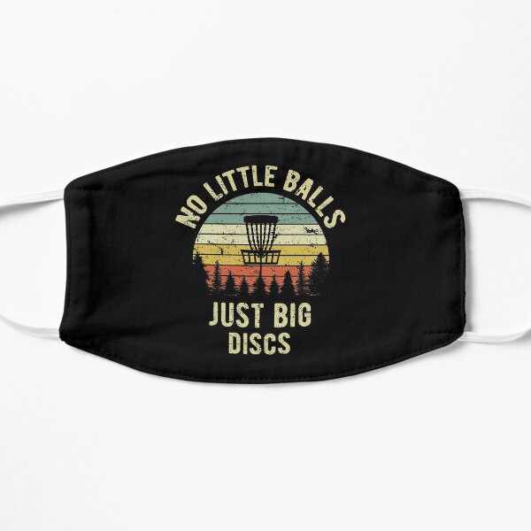 Disc Golf Shirt Funny Retro No Little Balls Disc Golf Gift T-Shirt Mask