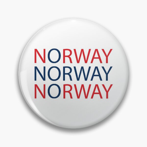 Item preview, Text Based Norway Flag (2 colours) designed and sold by LouiseFranksArt.