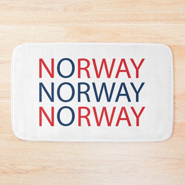 Item preview, Text Based Norway Flag (2 colours) designed and sold by LouiseFranksArt.