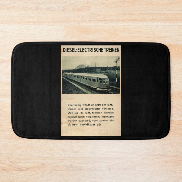Aperçu de l'œuvre retro classic Disel Electrische Treinen poster créée et vendue par CorasPosters.