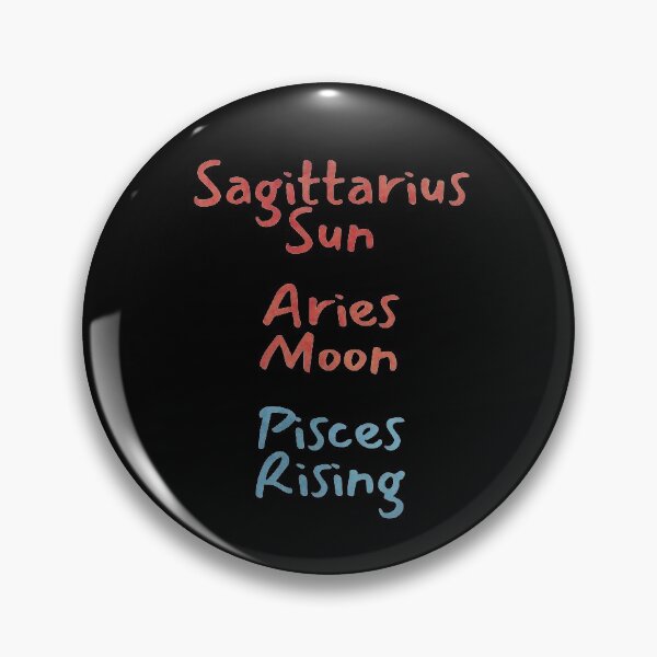 Item preview, Sagittarius Sun Aries Moon Pisces Rising Text designed and sold by leomooncreates.