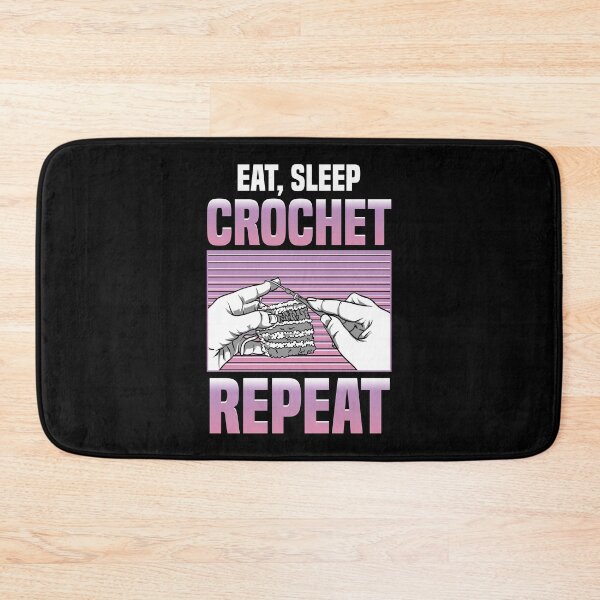 Item preview, Funny Eat Sleep Crochet Repeat Cute Crocheting designed and sold by perfectpresents.