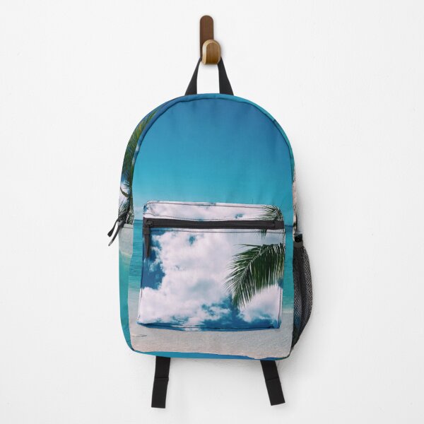 Item preview, Palm tree Caribbean ocean island view designed and sold by yumistudios.