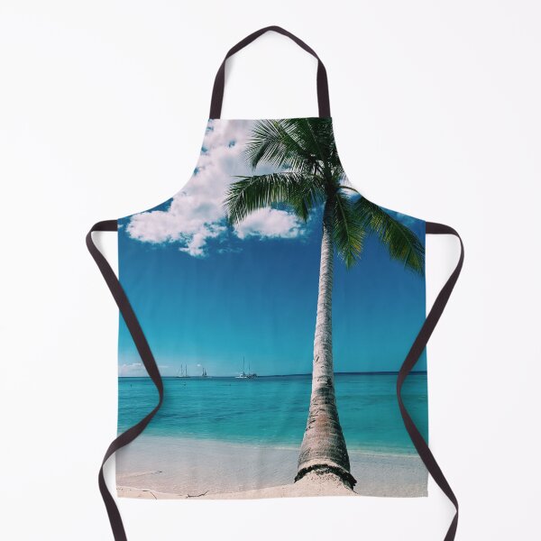 Item preview, Palm tree Caribbean ocean island view designed and sold by yumistudios.