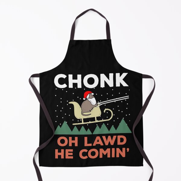 Item preview, Oh Lawd He Comin Chonk Christmas Cat Santa designed and sold by d247.
