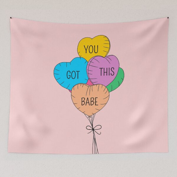 Item preview, You got This Babe Pastel Heart Shape Balloons designed and sold by Miss Tea Positive.