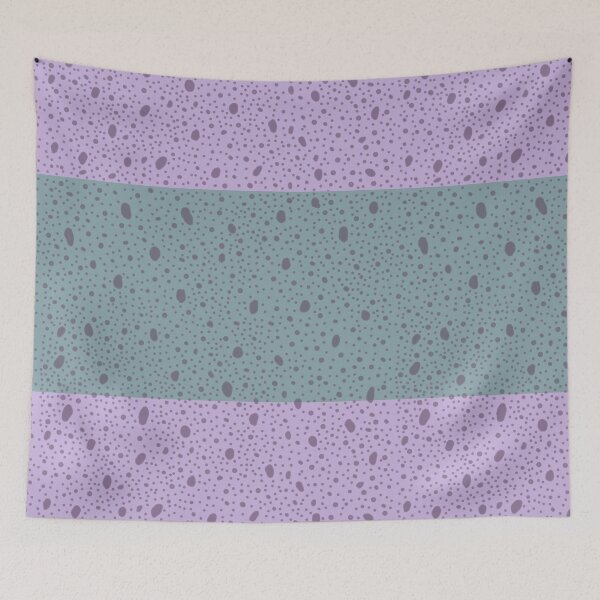 Item preview, Fun blue and purple color design with polka dots pattern designed and sold by Abbara.