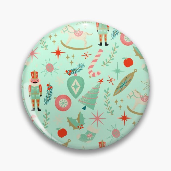 Item preview, Atomic 50s christmas pattern mint designed and sold by Christiane  Zielinski.