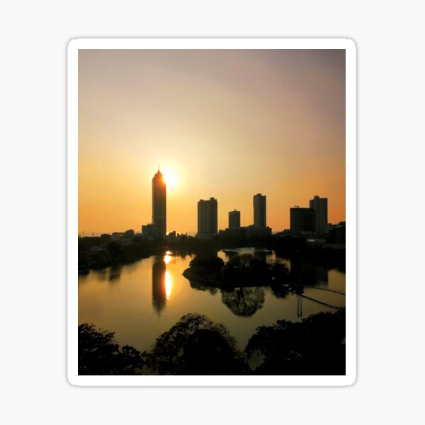 "Colombo City Sunset Skyline " Sticker for Sale by doubleS Redbubble