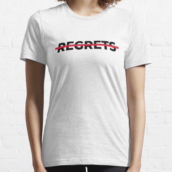 Item preview, Zero Regrets No Regrets Strikethrough Logo designed and sold by PluckySquid.