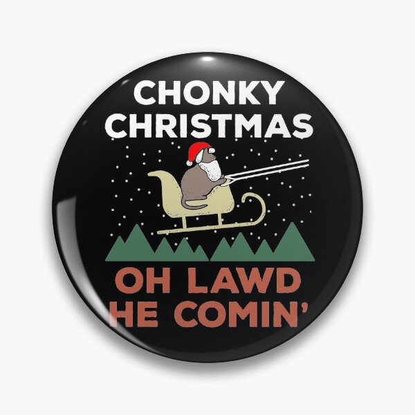 Item preview, Oh Lawd He Comin Chonk Christmas Cat Santa designed and sold by d247.