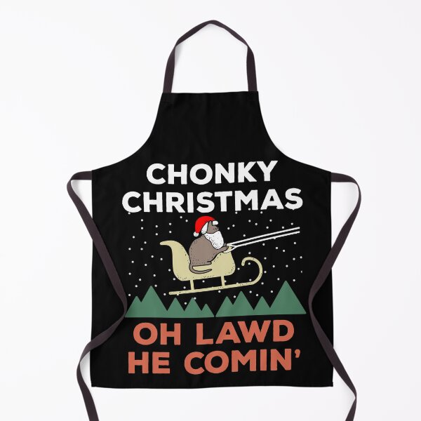 Item preview, Oh Lawd He Comin Chonk Christmas Cat Santa designed and sold by d247.