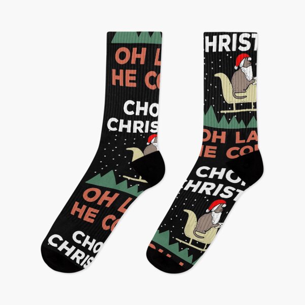 Item preview, Oh Lawd He Comin Chonk Christmas Cat Santa designed and sold by d247.