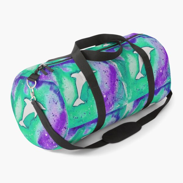 Dolphin in green Duffle Bag