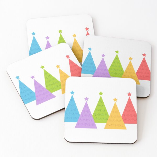 Item preview, Colorful Christmas Trees designed and sold by Emllea.