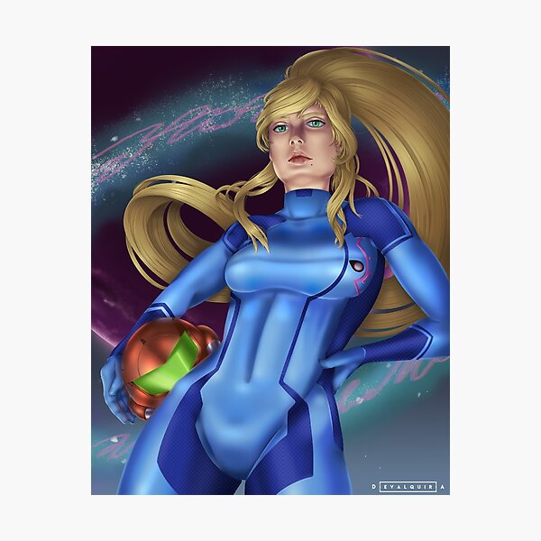 Samus Aran Metroid Lámina fotográfica