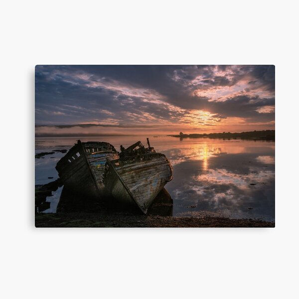 Salen Boats - Isle of Mull Canvas Print